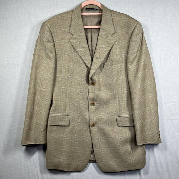 Coppley Blazer Mens 42R Plaid Wool Ermenegildo Zegna Cloth Made Canada Jacket - Picture 1 of 12